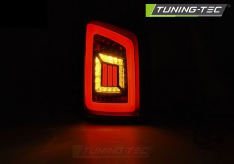 Voll LED Lightbar Design Rückleuchten für VW T5 03-15 schwarz/ rauch/grau (Heckklappe)